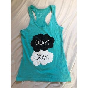 TFIOS “Okay? Okay.” Turquoise Tank Top